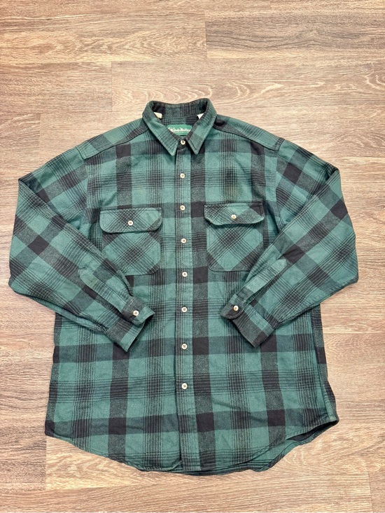 Gander Mountain Other - 90s Gander Mountain XL Green Black Plaid Flannel Shirt Cotton Outdoor Workwear